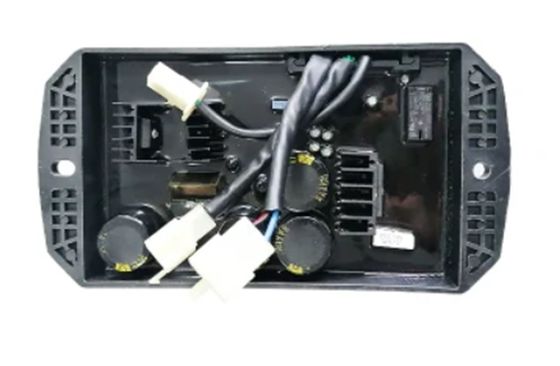 Black Gasoline Generator Voltage Regulators With Plastic Square Shell Parts 8.5kw-15kw