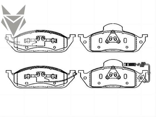 Auto Brake Pads MERCEDES BENZ M-Class W163 1634201220 Car Brakes Accessories