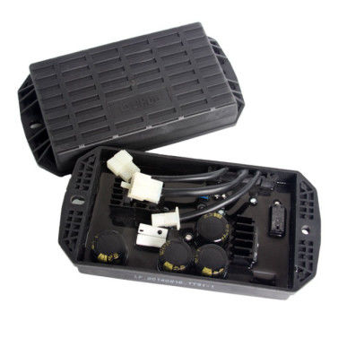 Black Gasoline Generator Voltage Regulators With Plastic Square Shell Parts 8.5kw-15kw