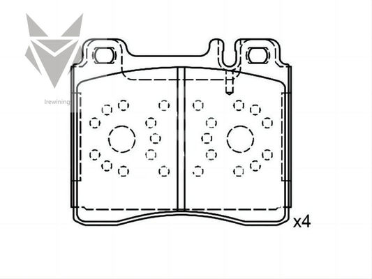 Auto Brake Pads MERCEDES BENZ S-Class w140 S- Class Coupe OE 0024201220 Car Accessories