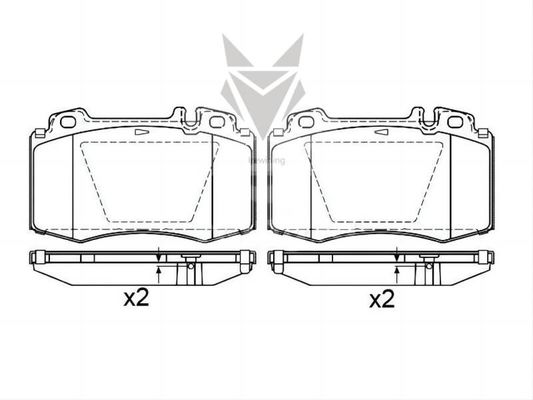 Auto Brake Pads MERCEDES BENZ C-Class Coupe M-Class SL 0034204220