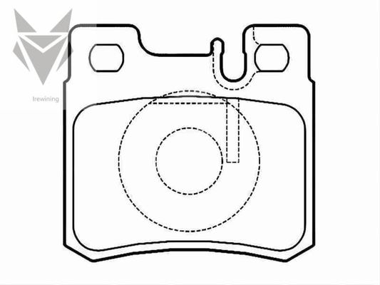 Auto Brake Pads MERCEDES BENZ 190 C-Class Estate Cabriolet Coupe E-Class Convertibel 0014200220