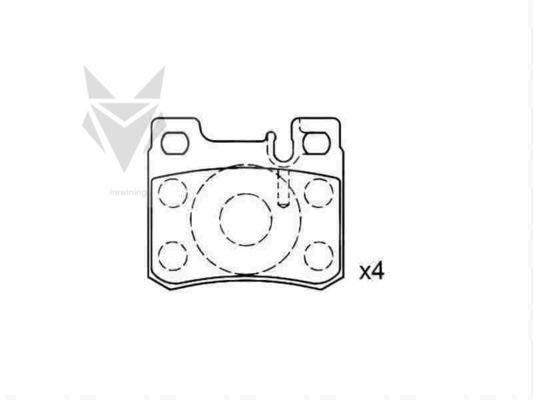 Auto Brake Pads MERCEDES BENZ C-Class E-Class Coupe Kombi Estate Saloom 002 420 01 20